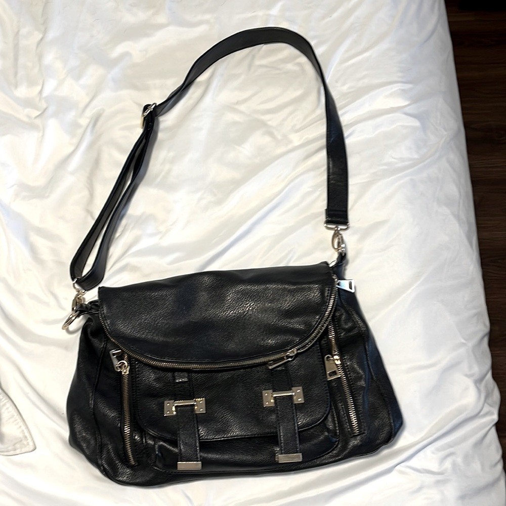 Black messenger bag